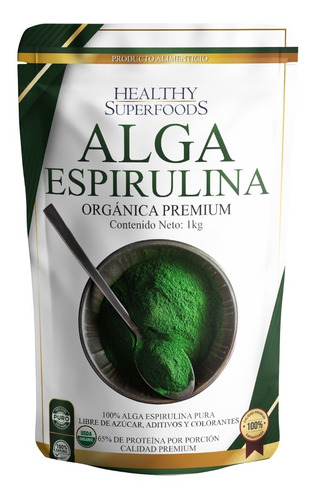Alga Espirulina Orgánica 1kg Envio Gratis