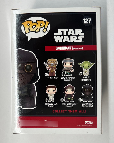 Funko Pop Garindan Empire Spy 127 Exclusivo Star Wars Galact