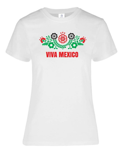 Playera Viva Mexico Para Dama