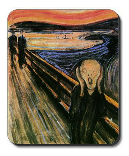 Munch: El Grito - Arte Placas Marca Alfombrillas De Ratón.