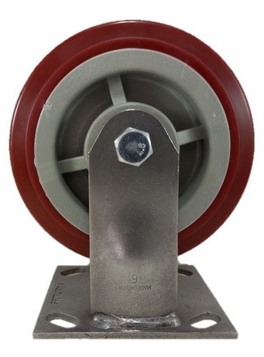 4 Ruedas Llantas Rodajas 6x2 Poliuretano C/ Acero Inoxidable