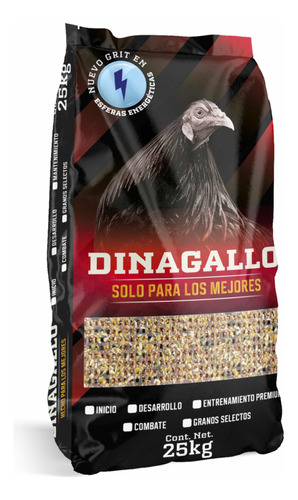 Alimento Para Gallo De Pelea Dinagallo 25kg