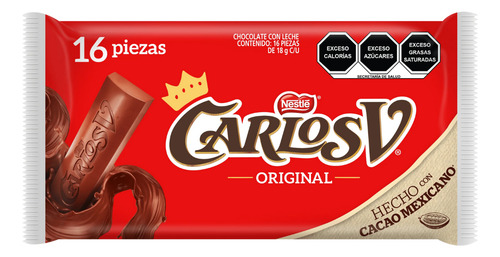 Chocolate Carlos V Suizo 16 Piezas