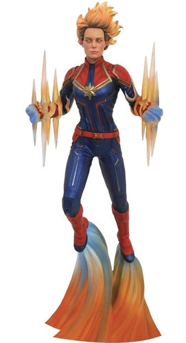 Figura De Pvc Con Diseño De Capitan Marvel (version Binar