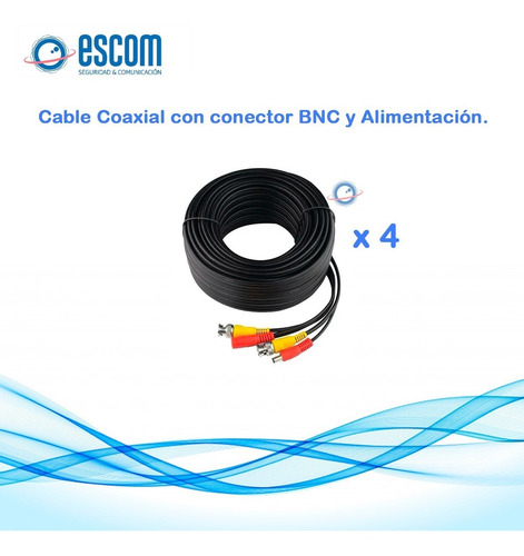Imagen 6 de 6 de Kit Cctv 4 Camaras 720p Dahua Cables 20 Mt 1 Mpx Disco 500gb