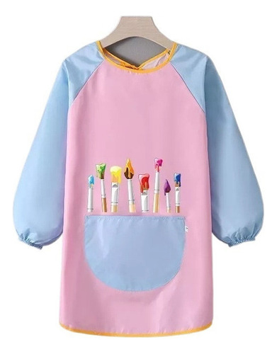 Delantal De Pintura Impermeable Blusa De Arte Para Niños