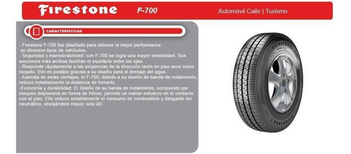 Neumático Firestone 185/65 R14 86t F-700 Ar