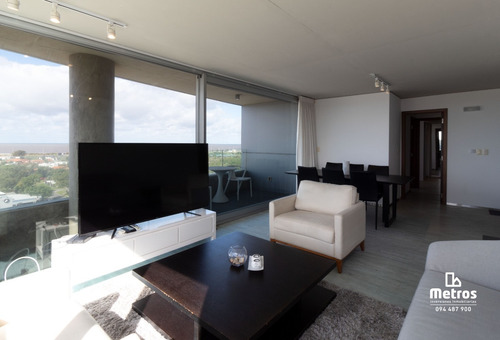 Imagen 3 de 14 de Amueblado - 2 Dorm 2 B - Garaje X2 - Vista Al Mar Y Al Lago - Piscina Climatizada - Seguridad 24hs- Alquiler Apartamento Parque Miramar
