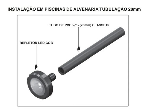 Kit 6 Led Rgb Piscina Colorido Cob + Central Wifi Sodramar 127/220V