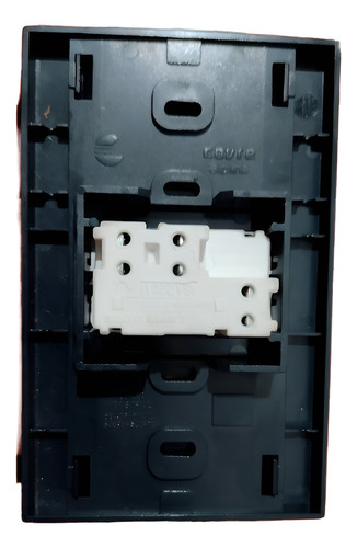 Llave Luz Punto Combinación Covre Alpina 16a Industrial 16 A 220v Negro