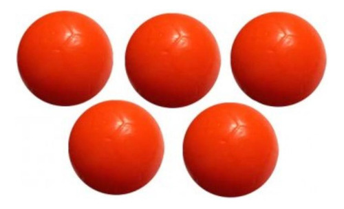 Pack De 5 Pelotas De Taca Taca Naranjo
