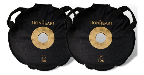 Lionheart Placas De Peso Rellenables De Arena, 2 X 25 Libras