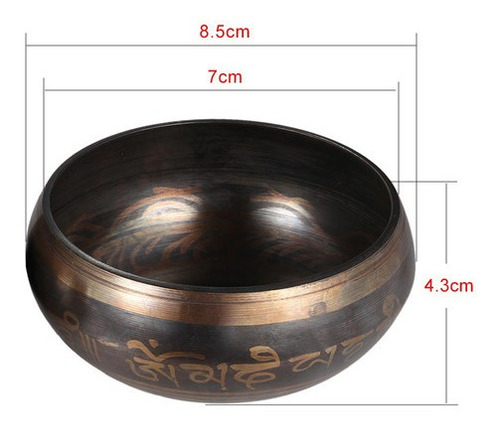 Imagen 2 de 6 de Cuenco Tibetano Hecho A Mano