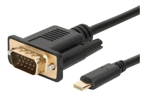 Cabo Adaptador Usb Tipo C 3.1 Para Vga Com 1,80 Metros