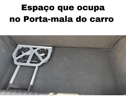 Carrinho De Mão Dobrável Carregar Caixa Cesta Básica Peso
