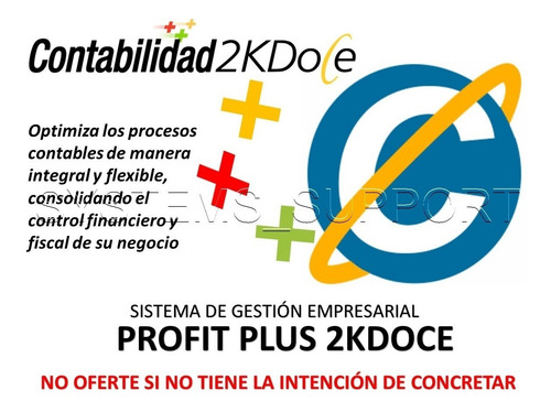 Imagen 1 de 4 de Contabilidad Profit Plus 2k12 Sistema Contable