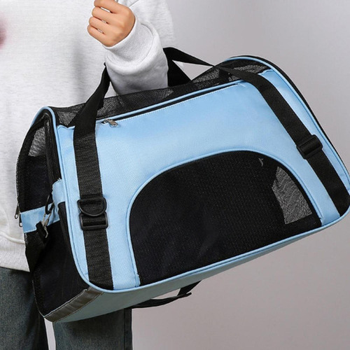 Cortero De Gato Soft -side, Conveniente, Fácil De Azul S