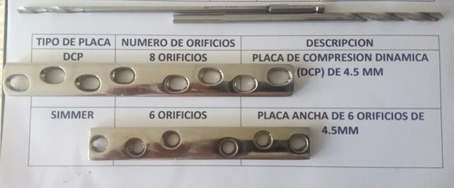  Placa Dcp Y Ancha 4.5 Mm (leer Descrpción)