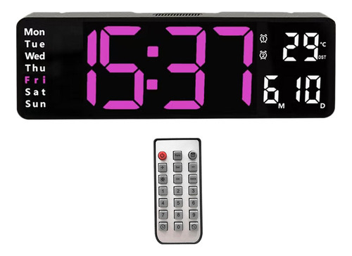 Reloj Digital De Pared De Mesa Con Luz Pequeña [u]