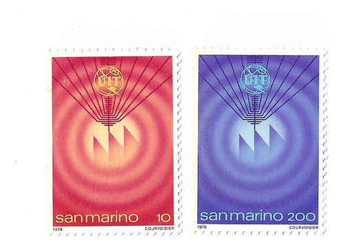 San Marino 1978 Union I Telecomunicaciones Serie Mint 960/61