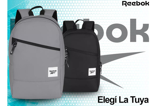 Mochila Impermeable Hombre Mujer Liviana Reebok Acolchada