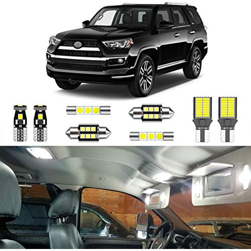 Juego De 18 Luces Led Interiores Blancas Toyota 4runner...