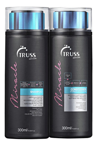 Truss Kit 2 Miracle Shampoo 300ml + 2 Cond 300ml