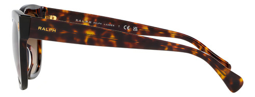 Óculos de sol femininos originais Ralph Ra5301, cor marrom, cor da moldura, marrom