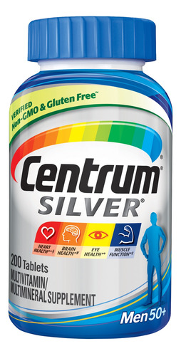 Centrum Silver Men 50+ Americano X 200 Tabletas