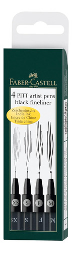 Pitt Artist Pen 167115 Juego De 4 Bolígrafos De Tinta ...