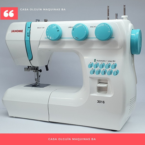 Janome 3016 + 5 Hilos D Regalo 68 Func Luz Led Ojal Overlock