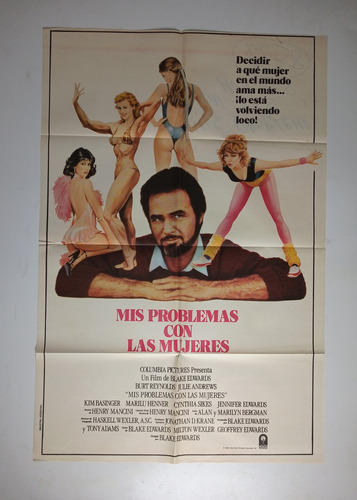 Afiche Cine Blake Edwards Burt Reynolds Kim Basinger Mujeres