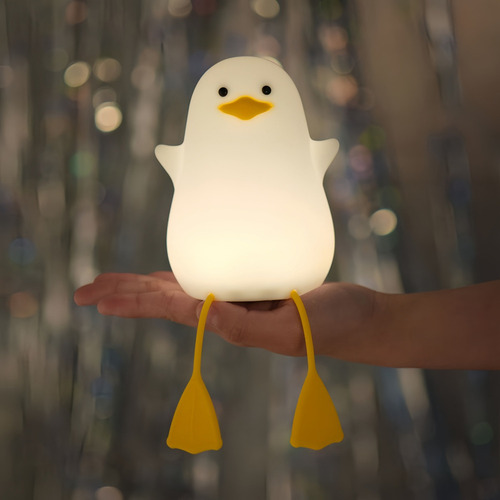 Iy Luz Nocturna Infantil De Silicona Con Forma De Pato