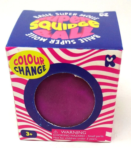 Squidge Bola Anti Estrés Cambio Color Rosa Squishy Keycraft