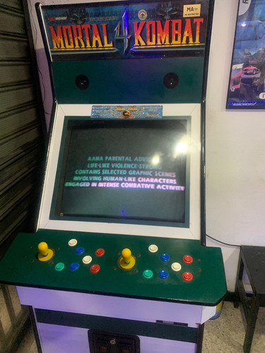 Máquina Arcade Original Mortal Kombat Con Monedas (Usado)