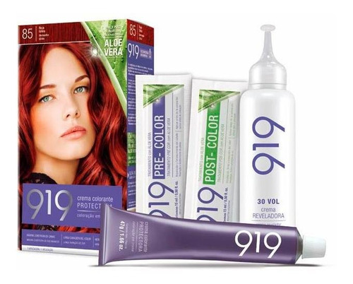 Pack X 6 Unid. Kit  N°85 1 Un 919 Tinturas P/cabello