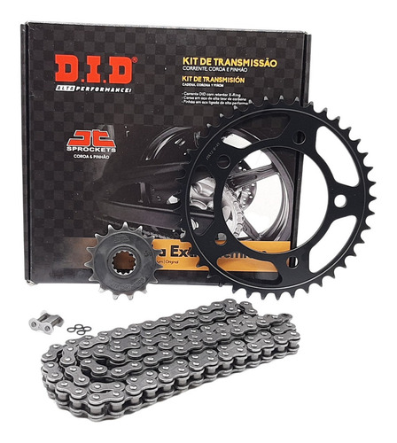 Kit Relação Transmissão Cb500 R X F 13 Em Diante Did Premium