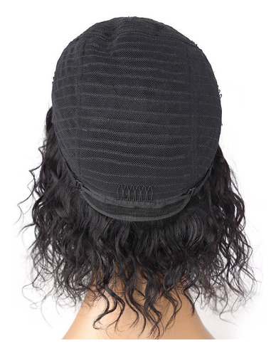 Peruca De Cabelo Humano Cacheado 35/40 Cm