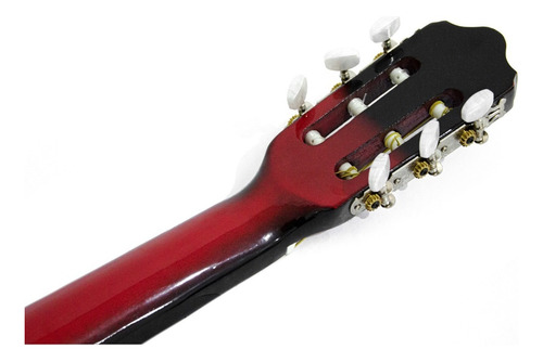 Guitarra Acústica Clásica Cuerdas De Nylon Cl1-rojo Color Rojo Orientación De La Mano Derecha