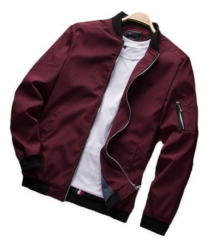 Chaqueta Bomber Deportiva Casual De Estilo Universitario