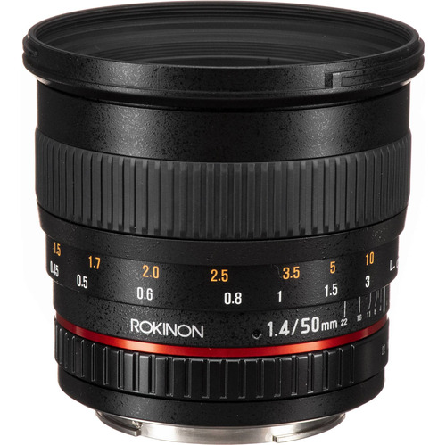 Rokinon 50mm F/1.4 As If Umc Lente Para Canon Ef Mount