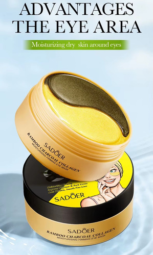 Parches Hidrogel Para Eliminar Ojeras Sadoer De Colágeno Carbón De Bambú Día/noche