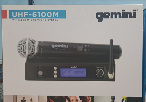 Microfono Inalambrico Gemini Uhf-6100m (somos Tienda Fisica)