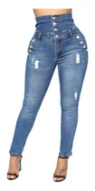 Comprar Jeans Ajustados Cintura Alta Mujer Jeans Ajustados Elásticos