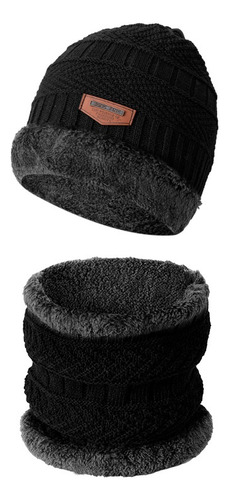 . Gorro Bufanda Conjunto For Frio Invierno Unisex Tejido