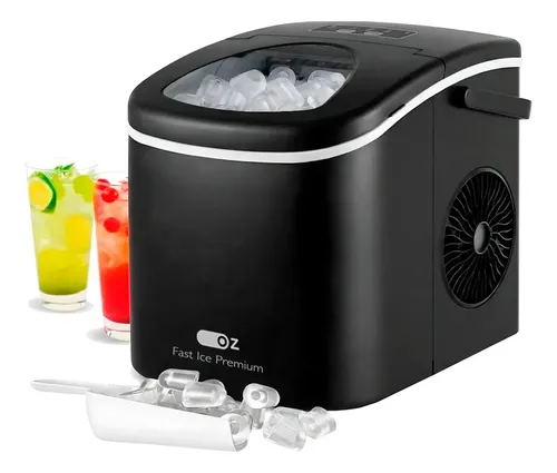 Máquina Fabricadora De Gelo Turbo Ice Mg1500 Oz 13kg Portátil Eficiente Limpeza