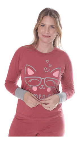 Imagen 7 de 9 de Pijama De Invierno Mujer Talles Grandes 619