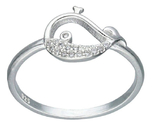 Anillo Ballena Blanca, Plata Y Circones