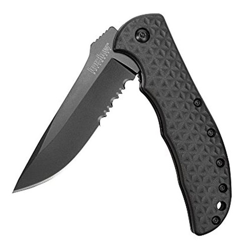 Navaja De Bolsillo Serrada Negra Kershaw Volt Ii