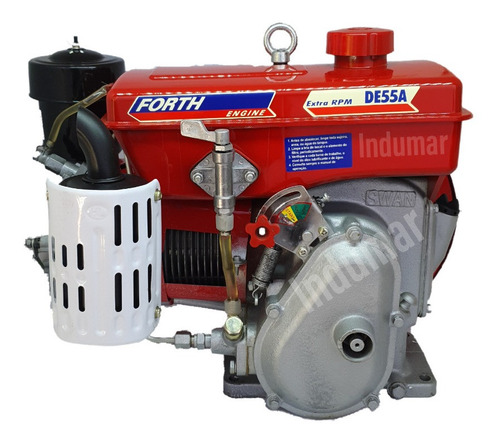 Imagem 2 de 7 de Motor Diesel 5,5 Cv Refrigerado A Ar Marca Forth